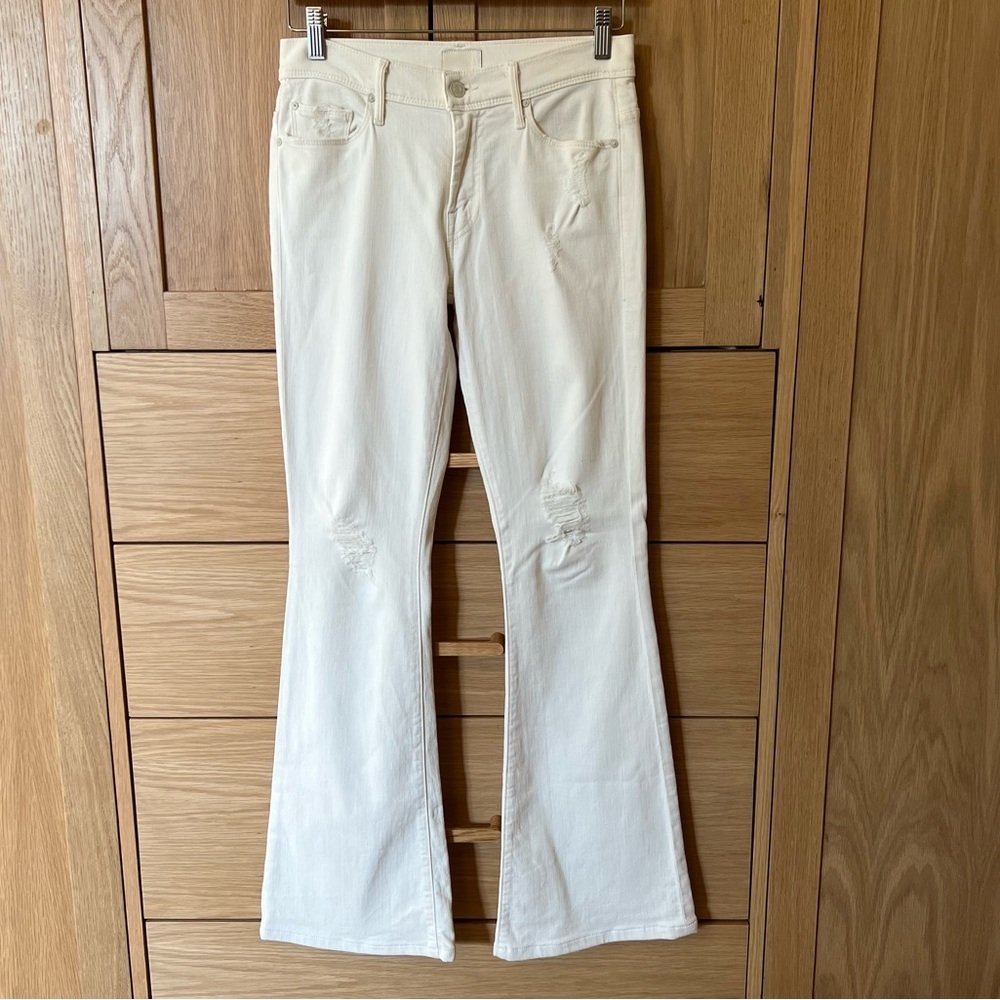 Mother The Cruiser Distressed Flare Jeans Tea And Biscuits 27 Boho Festival